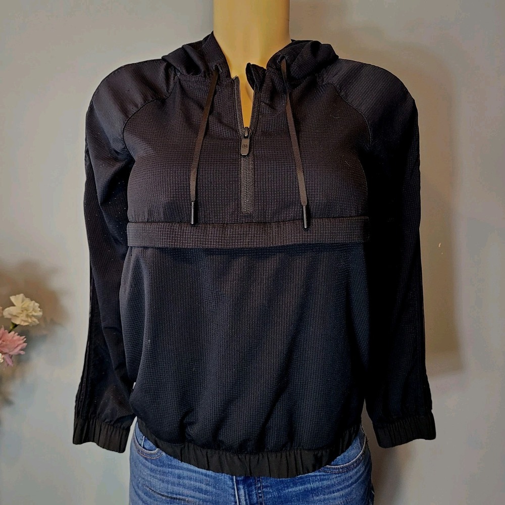 Lululemon Pack Light 1/2 Zip Pullover Jacket Black Size 2 Lightweight Packable